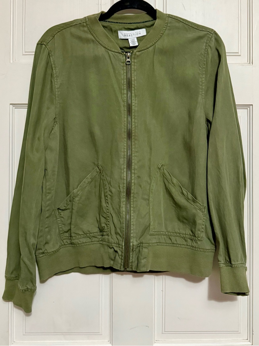 Kenneth Cole Reaction Olive Green Casual Jacket